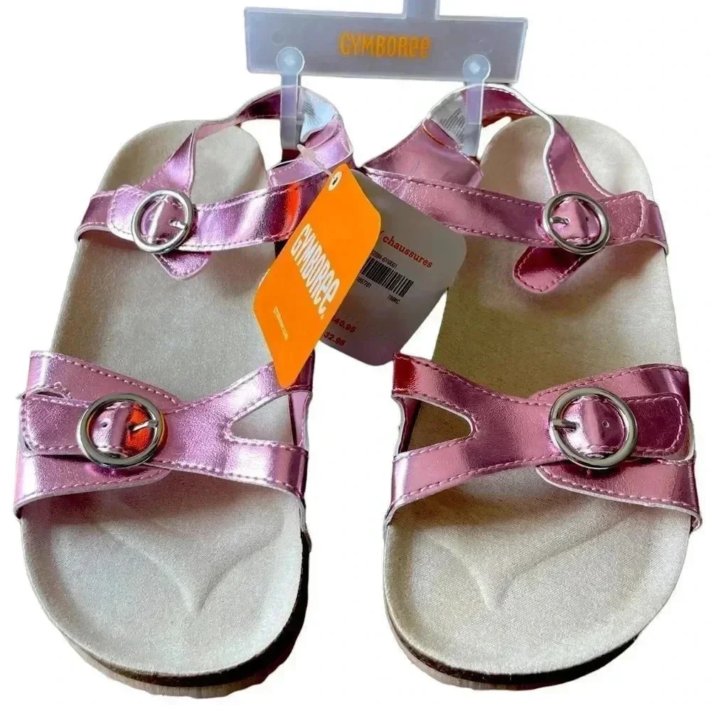 Gymboree Metallic Pink Big Girl Sandals